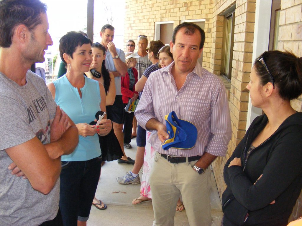 Mal Brough mingles with voters Mal Brough mingles with voters
